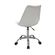 5 Kit 2 Cadeiras Giratorias Office Luisa Rivatti Assento PP Branco Base Rodizio Cromado